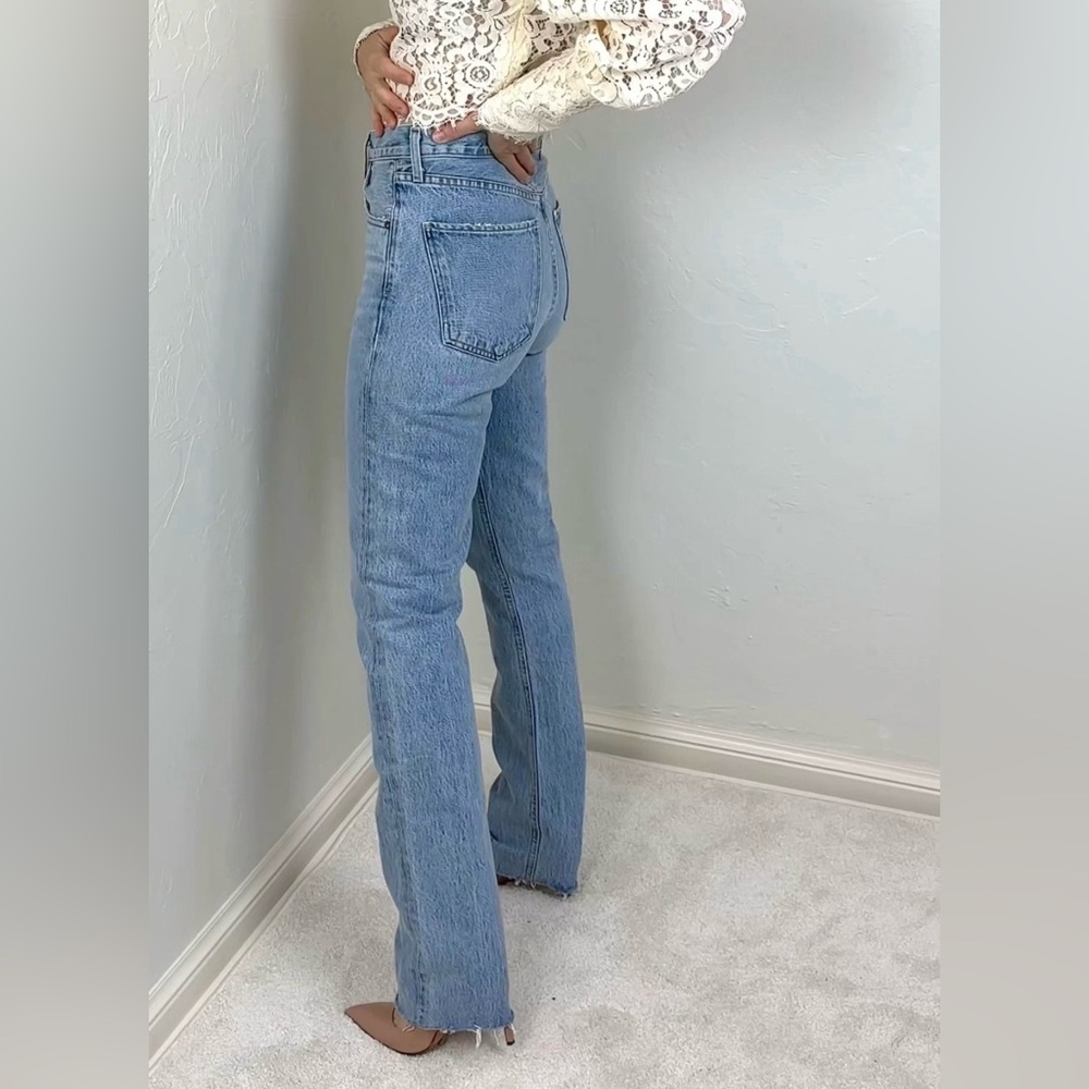 Agolde Cherie High-Rise Straight Leg Jeans in Merit - Picture 3 of 6